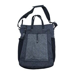 Sherpani Sojourn Anti-Theft Convertible Tote Crossbody Backpack Black gray